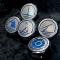American Car Craft 2005-2013 C6 Corvette - Executive Series Fluid Cap Cover 5Pc Set, Automatic Transmission 043046