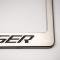 American Car Craft Custom License Plate Frame with CHALLENGER Lettering, Choose Vinyl or LED Color 152023