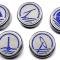 American Car Craft 2005-2009 Mustang - Fluid Cap Cover 5Pc Set, Automatic transmissions only (No color) 273040