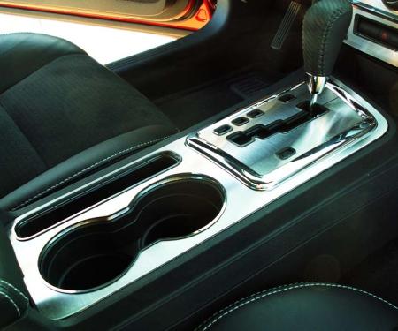 American Car Craft 2008-2014 Challenger 5.7/SRT8 - Outer Shifter Plate, Brushed Stainless Steel 151017