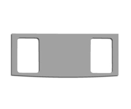 American Car Craft 2001-2005 PT Cruiser - Defroster Switch Plate 2 Hole, Polished Stainless Steel 711019