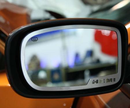 American Car Craft 2011-2013 Dodge Charger 5.7 - HEMI Side Mirror Trim 2Pc, Brushed Stainless Steel 332004