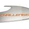 American Car Craft 2015-2023 Challenger - Door Badges with CHALLENGER Inlay 2Pc, Brushed Stainless, Choose Color 151059
