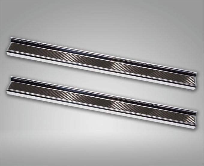 American Car Craft 2008-2023 Challenger - Carbon Fiber Door Sills 2Pc (No LEDs) 151062