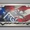 American Car Craft Dodge Viper Gen 3-5 Tag Frame VIPER Font Black Powder Coated Base (Black Powder Coat Plain) 972096