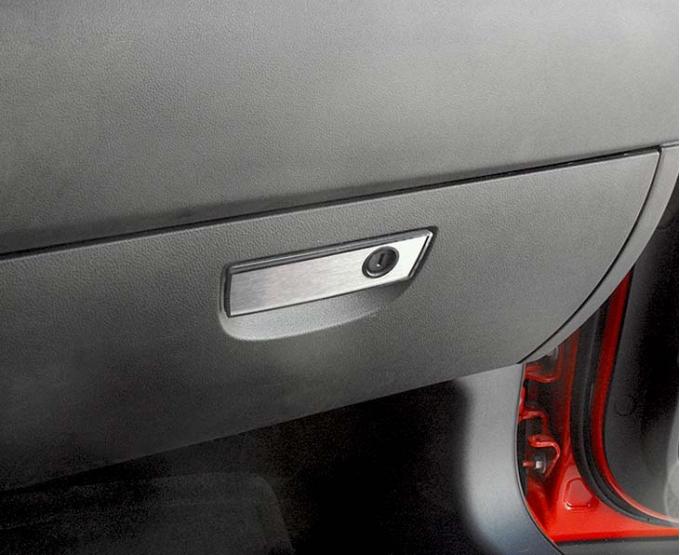 American Car Craft 2008-2014 Challenger 5.7/SRT8 - Glove Box Trim Plate, Brushed Stainless Steel 151011
