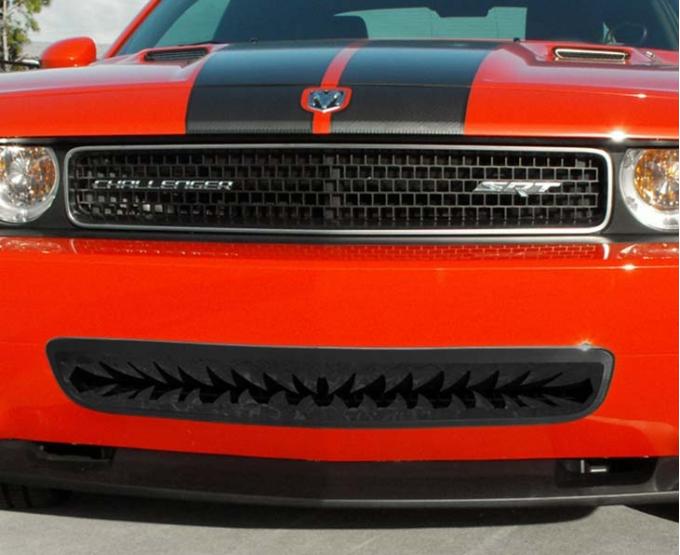 American Car Craft 2008-2010 Challenger 5.7L/SRT8 - Lower Front 'Shark Tooth' Grille (08-10), Black Stainless Steel 152019