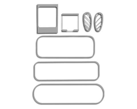American Car Craft 2001-2005 PT Cruiser - Dash Kit 7Pc, Polished Stainless Steel 711034