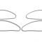 American Car Craft 2001-2005 PT Cruiser - Door Handle Trim 4Pc, Polished Stainless Steel 711008