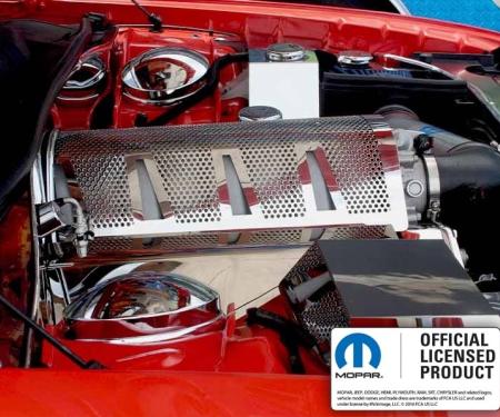 American Car Craft 2008-2011 Challenger - Perforated Plenum Cover 6.1L Engine, Stainless Steel 153026