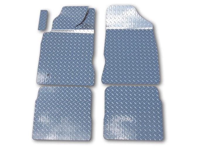 American Car Craft 2001-2005 PT Cruiser - Floor Mats 5Pc, Diamond Plate Aluminum 711024