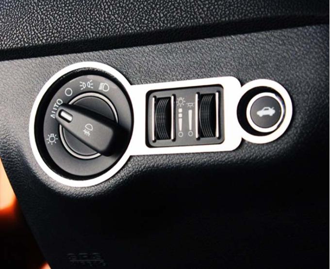 American Car Craft 2011-2013 Dodge Charger/Chrysler 300 - Headlight/Trunk Control Panel Trim Ring 1Pc, Stainless, Choose Finish 331014