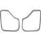 American Car Craft 2008-2014 Challenger - Speaker Trim Rings Front Door 2Pc, Brushed Stainless Steel 151025