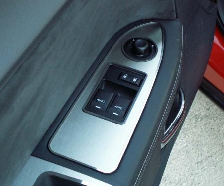 American Car Craft 2008-2014 Challenger 5.7/SRT8 - Door Arm Control Trim 2Pc, Brushed Stainless Steel 151002