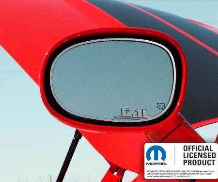 American Car Craft 2008-2019 Challenger - Side Mirror Trim 6.1L 2Pc, Brushed Stainless Steel 151016