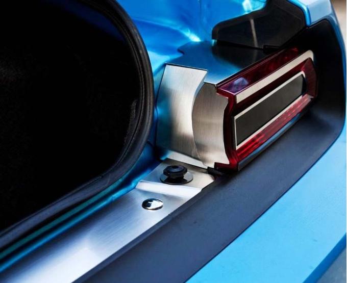 American Car Craft 2008-2014 Challenger 5.7/SRT8 - Trunk Liner Trim for SRT, Brushed Stainless Steel 151038