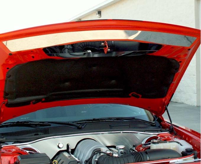 American Car Craft 2008-2014 Challenger - Plain Front Hood Plate, Polished Stainless Steel 153004