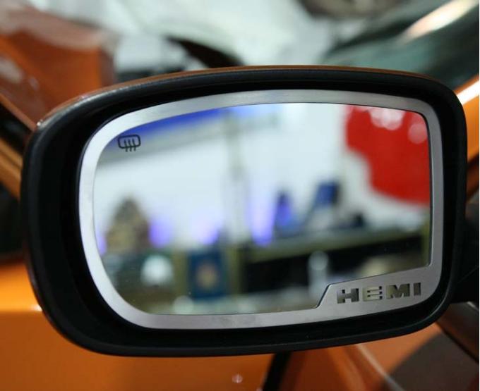 American Car Craft 2011-2013 Dodge Charger 5.7 - HEMI Side Mirror Trim 2Pc, Brushed Stainless Steel 332004