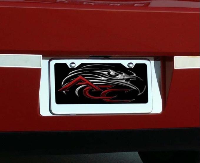 American Car Craft 2008-2014 Challenger 5.7L/SRT8 - Tag Back Plate, Polished Stainless Steel 152009