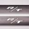 American Car Craft 2008-2014 Challenger - Carbon Fiber Door Badge Plates with R/T Inlay 2Pc, Polished Stainless Trim 151039