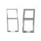 American Car Craft 2005-2010 Chrysler 300 - A/C Vent Trim Outer Brushed Stainless with Polished Trim 2Pc, Stainless Steel 301003