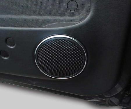 American Car Craft 2001-2005 PT Cruiser - Front Car Door Speaker Standard 4 Door 2Pc Bezels, Chrome Molding 711037