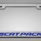 American Car Craft Custom License Plate Frame with "SCAT PACK" Lettering, Choose Vinyl or LED Color 152034