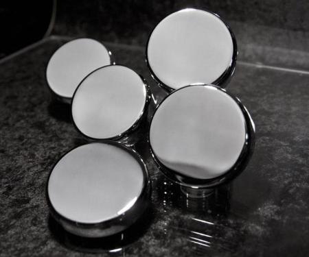 American Car Craft 2014-2019 C7 Corvette - Chrome Fluid Cap Cover Set (Manual (6pc)) 053116