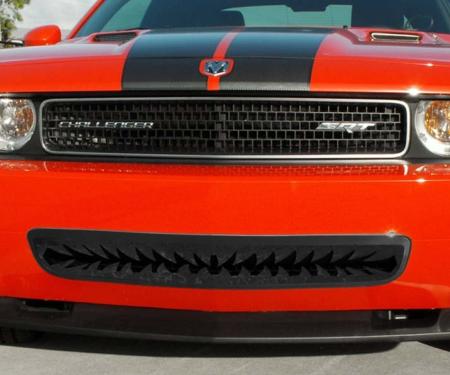 American Car Craft 2008-2010 Challenger 5.7L/SRT8 - Lower Front 'Shark Tooth' Grille (08-10), Black Stainless Steel 152019