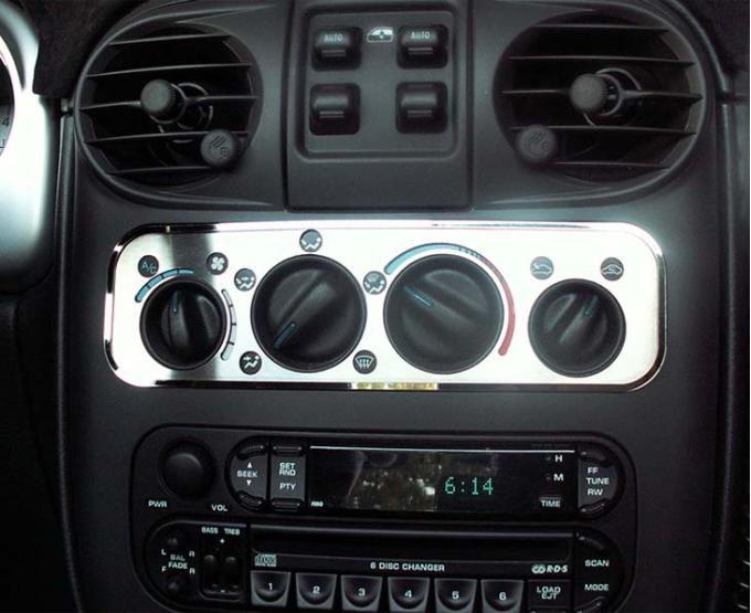 American Car Craft 2001-2005 PT Cruiser - A/C Plate 2Pc, Brushed Stainless Steel 711001