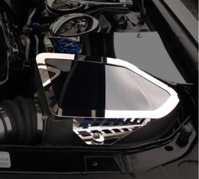 American Car Craft 2011-2023 Challenger/Charger/Magnum/300 SRT8 /5.7L/6.4L - MOPAR Cold Air Intake Cover, Plexiglas/Stainless Steel 153030