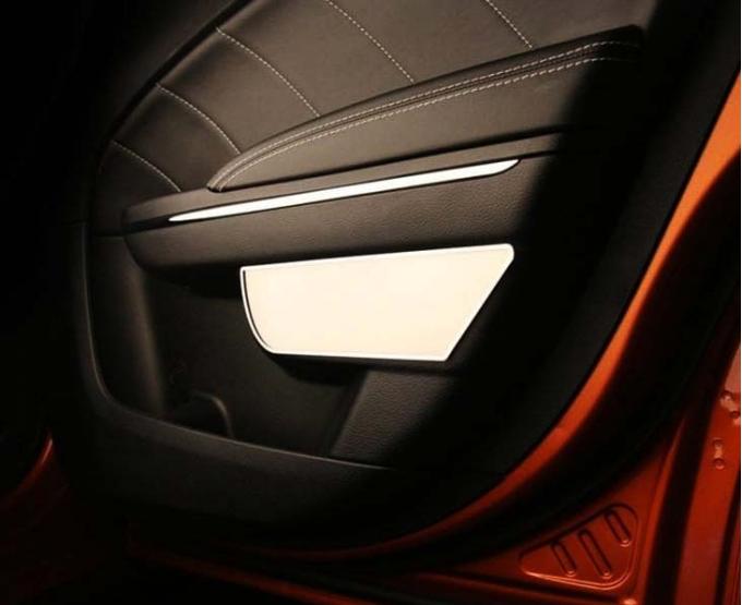 American Car Craft 2011-2014 Dodge Charger - Rear Door Badges 2Pc, Brushed Stainless Steel 331009