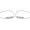 American Car Craft 2003-2004 Dodge Viper - Side View Mirror Trim "Viper SRT-10" & Viper Head 2Pc, Brushed Stainless 972024