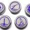 American Car Craft 2005-2009 Mustang - Fluid Cap Cover 5Pc Set, Automatic transmissions only (No color) 273040