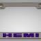 American Car Craft Custom HEMI License Plate Frame, Stainless Steel, Choose Vinyl or LED Color 152024