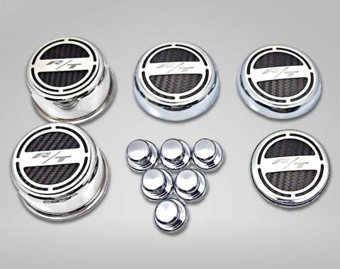American Car Craft 2008-2018 5.7 Hemi V8 Engine - "RT" Fluid & Shock Tower Covers 11Pc, Choose Color 333054