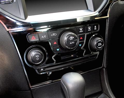 American Car Craft 2011-2013 Chrysler 300 - A/C Radio Control Trim Ring 2Pc, Polished Stainless Steel 331021