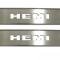 American Car Craft 2008-2014 Challenger - Door Badge Plate with HEMI Lettering 2Pc, Brushed Stainless Steel 151007