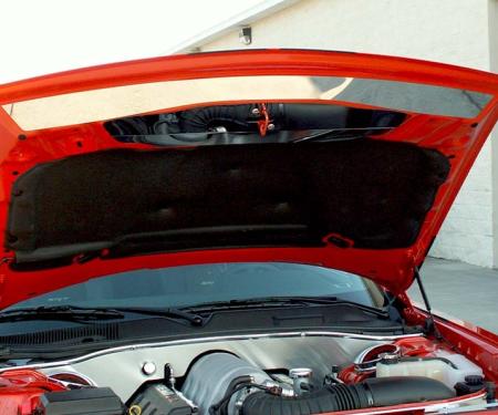 American Car Craft 2008-2014 Challenger - Plain Front Hood Plate, Polished Stainless Steel 153004