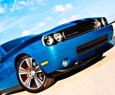 American Car Craft 2011-2014 Challenger 5.7L/SRT8 - Lower Front 'Shark Tooth' Grille (11-14), Black Stainless Steel 152020
