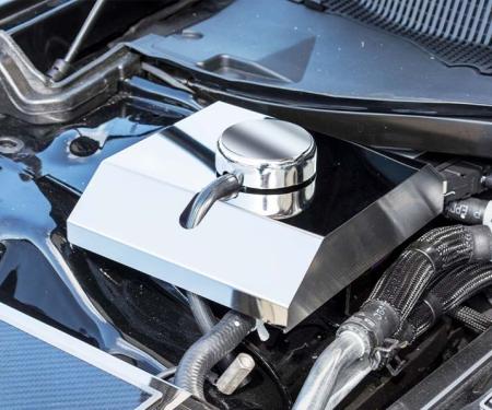 American Car Craft 2015-2023 Dodge Hellcat - Supercharger Coolant Tank Cover with Chrome Cap, Polished Stainless Steel (Charger Hellcat) 333029