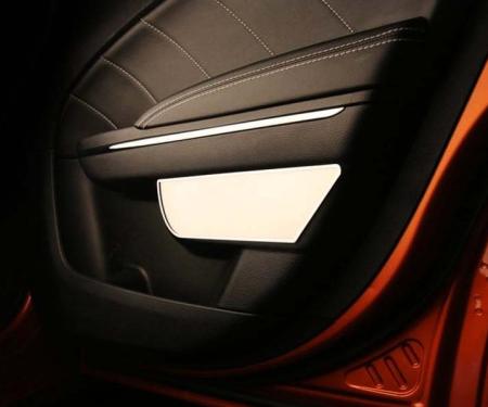 American Car Craft 2011-2014 Dodge Charger - Rear Door Badges 2Pc, Brushed Stainless Steel 331009