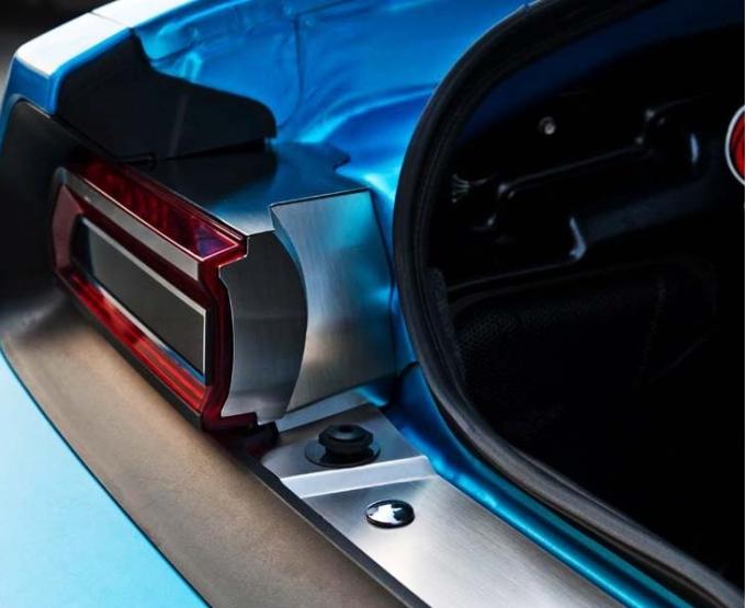 American Car Craft 2008-2014 Challenger RT - Trunk Liner Trim for RT, Brushed Stainless Steel 151037