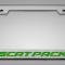 American Car Craft Custom License Plate Frame with "SCAT PACK" Lettering, Choose Vinyl or LED Color 152034
