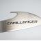 American Car Craft 2015-2023 Challenger - Door Badges with CHALLENGER Inlay 2Pc, Brushed Stainless, Choose Color 151059