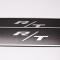 American Car Craft 2008-2014 Challenger - Carbon Fiber Door Badge Plates with R/T Inlay 2Pc, Polished Stainless Trim 151039