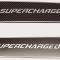 American Car Craft 2011-2018 Dodge Charger -'SUPERCHARGED' Carbon Fiber Front Door Badges, Carbon Fiber & Stainless Steel 331043