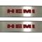 American Car Craft 2008-2014 Challenger - Door Badge Plate with HEMI Inlay 2Pc, Stainless Steel, Choose Inlay Color 151021