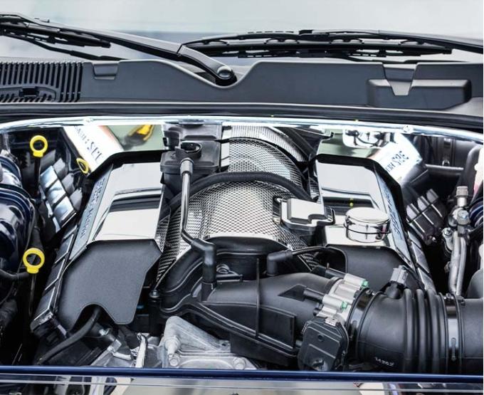 American Car Craft 2011-2023 Challenger 392 6.4L - False Firewall, Stainless Steel (Polished Finish) 153059