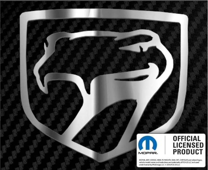 American Car Craft 1992-2010 Dodge Viper - Sneaky Pete Emblem 1Pc, Polished Stainless Steel 962030